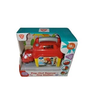 PlayGo Pop Out Rescue Fire Station Playset Kids Imagination Toy in Box NEW